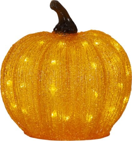 Harvy utendørsdekorasjon med belysning 25 cm - oransje - Belysning - Innendørsbelysning & Lamper - Dekorasjonsbelysning
