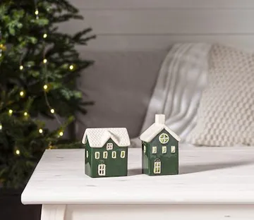 Husby juledekorasjon 19 cm - Grønn - Belysning - Innendørsbelysning & Lamper - Dekorasjonsbelysning