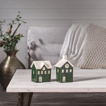 Husby juledekorasjon 19 cm - Grønn - Belysning - Innendørsbelysning & Lamper - Dekorasjonsbelysning