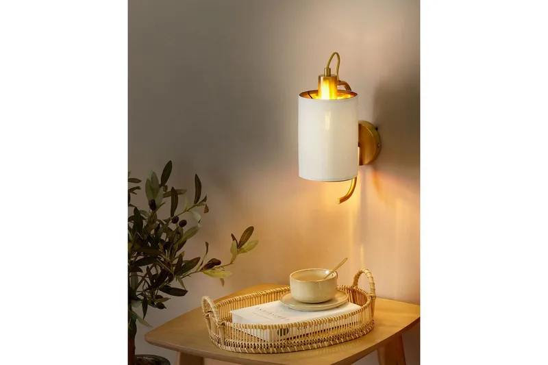 Kallisti Vegglampe E27 - Kobber/Hvit - Belysning - Innendørsbelysning & Lamper - Nattlampe - Nattlampe vegg