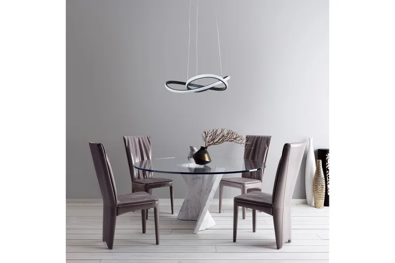 Trio Lighting Course LED taklampe matt sort - Matt svart - Belysning - Innendørsbelysning & Lamper - Taklampe - Pendellamper & Hengelamper