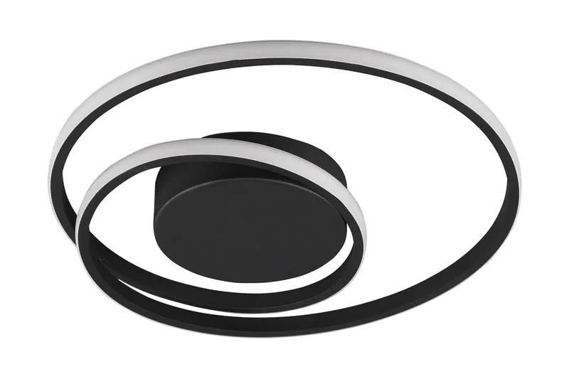 Trio Lighting Zibal LED plafond matt sort - Matt svart - Belysning - Innendørsbelysning & Lamper - Taklampe - Pendellamper & Hengelamper