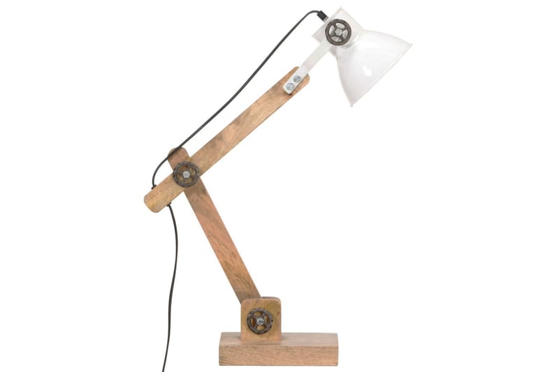 Industriell bordlampe hvit rund 58x18x90 cm E27 - Hvit - Taklampe kjøkken - Vinduslampe hengende - Vinduslampe - Pendellamper & Hengelamper - Soveromslampe - Stuelampe