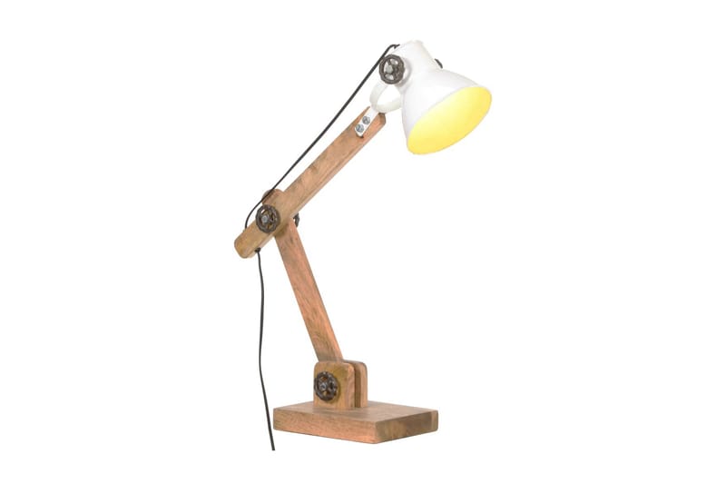 Industriell bordlampe hvit rund 58x18x90 cm E27 - Hvit - Vinduslampe hengende - Pendellamper & Hengelamper - Stuelampe - Vinduslampe - Taklampe kjøkken - Soveromslampe