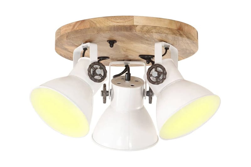 Industriell taklampe 25 W hvit 42x27cm E27 - Hvit - Belysning - Innendørsbelysning & Lamper - Vinduslampe - Vinduslampe hengende