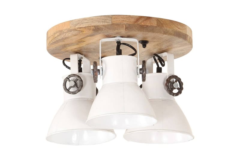 Industriell taklampe 25 W hvit 42x27cm E27 - Hvit - Belysning - Innendørsbelysning & Lamper - Vinduslampe - Vinduslampe hengende