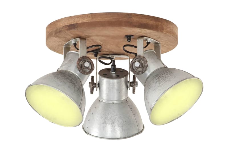 Industriell taklampe 25 W sølv 42x27cm E27 - Silver - Taklampe kjøkken - Vinduslampe hengende - Vinduslampe - Pendellamper & Hengelamper - Soveromslampe - Stuelampe