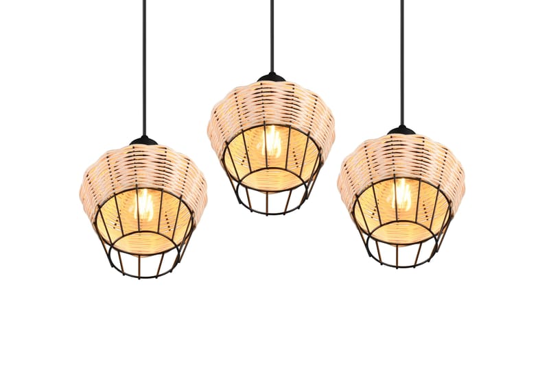Borka Pendellampe 3 Lamper E27 Rotting - Trio Lighting - Belysning - Innendørsbelysning & Lamper - Kjøkkenlampe - Taklampe kjøkken