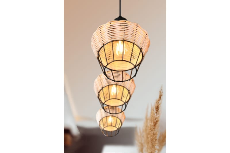Borka Pendellampe 3 Lamper E27 Rotting - Trio Lighting - Belysning - Innendørsbelysning & Lamper - Kjøkkenlampe - Taklampe kjøkken