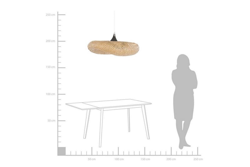 Boyne Taklampe Stor - Bambus/Lysebrun - Belysning - Innendørsbelysning & Lamper - Kjøkkenlampe - Taklampe kjøkken