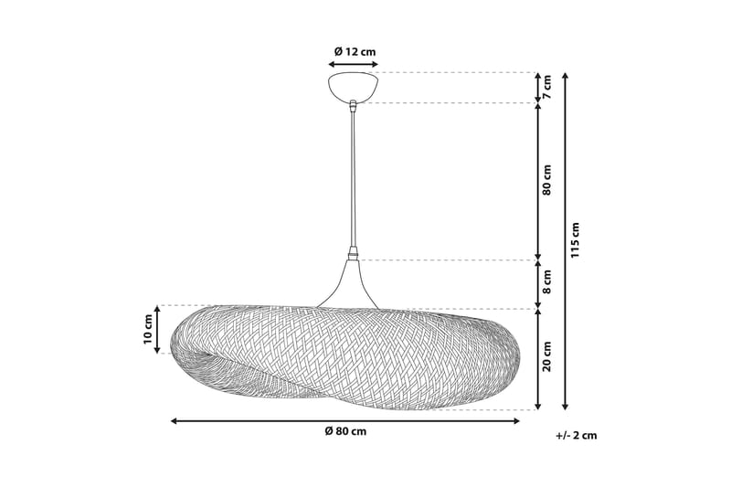 Boyne Taklampe Stor - Bambus/Lysebrun - Belysning - Innendørsbelysning & Lamper - Kjøkkenlampe - Taklampe kjøkken
