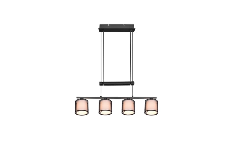 Burton Pendellampe 4-os E14 Mattsvart - Belysning - Innendørsbelysning & Lamper - Kjøkkenlampe - Taklampe kjøkken