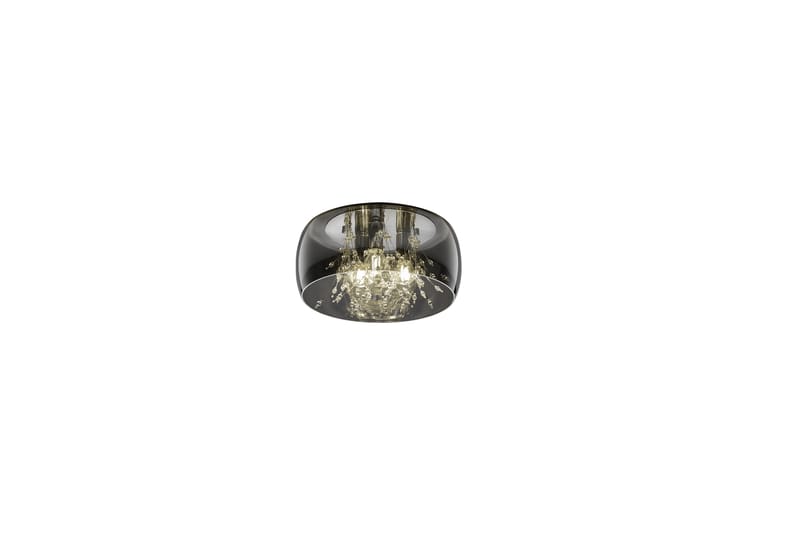 Crystel Taklampe 35 cm 3xE14 Krom/Krok glass - Belysning - Innendørsbelysning & Lamper - Kjøkkenlampe - Taklampe kjøkken