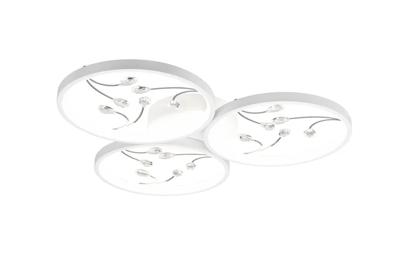 Groovy LED-Taklampe 3-os Matthvit/Krom, undefined