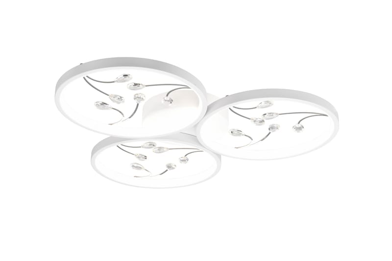 Groovy LED-Taklampe 3-os Matthvit/Krom, undefined