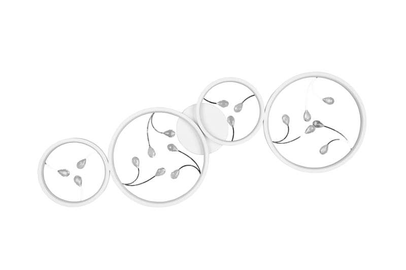 Groovy LED-Taklampe 4-os Matthvit/Krom - Belysning - Innendørsbelysning & Lamper - Kjøkkenlampe - Taklampe kjøkken