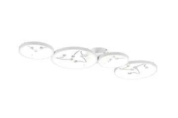 Groovy LED-Taklampe 4-os Matthvit/Krom - Belysning - Innendørsbelysning & Lamper - Kjøkkenlampe - Taklampe kjøkken