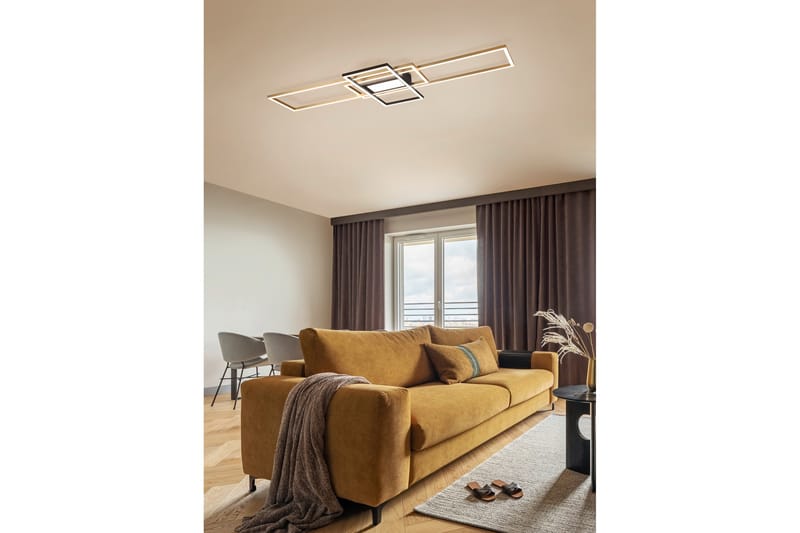 Irvine LED-Taklampe Mattmessing/Mattsvart - Belysning - Innendørsbelysning & Lamper - Kjøkkenlampe - Taklampe kjøkken