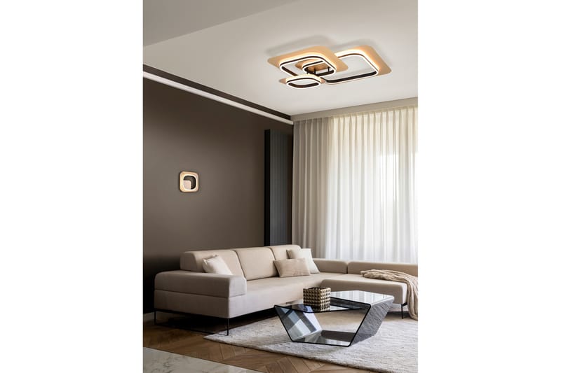Lugo LED-Taklampe 3 Lamper Matt Svart/Guld - Trio Lighting - Belysning - Innendørsbelysning & Lamper - Kjøkkenlampe - Taklampe kjøkken
