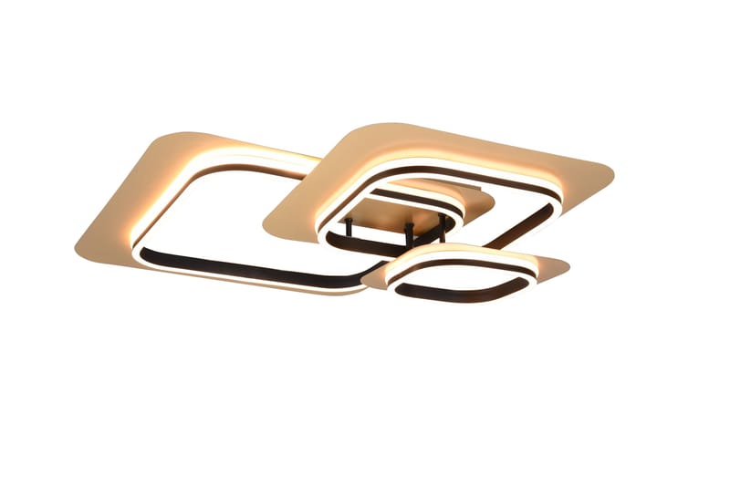 Lugo LED-Taklampe 3 Lamper Matt Svart/Guld - Trio Lighting - Belysning - Innendørsbelysning & Lamper - Kjøkkenlampe - Taklampe kjøkken