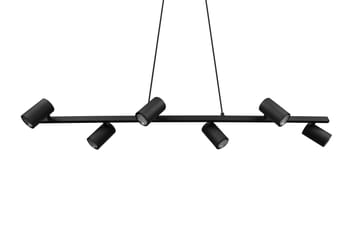 Marley Hengelampe 115 cm 6-deler Mattsvart - Belysning - Innendørsbelysning & Lamper - Kjøkkenlampe - Taklampe kjøkken