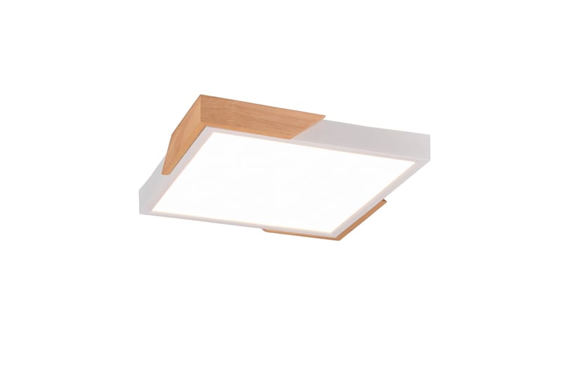 Meta LED-Taklampe Matthvit/Tre, undefined