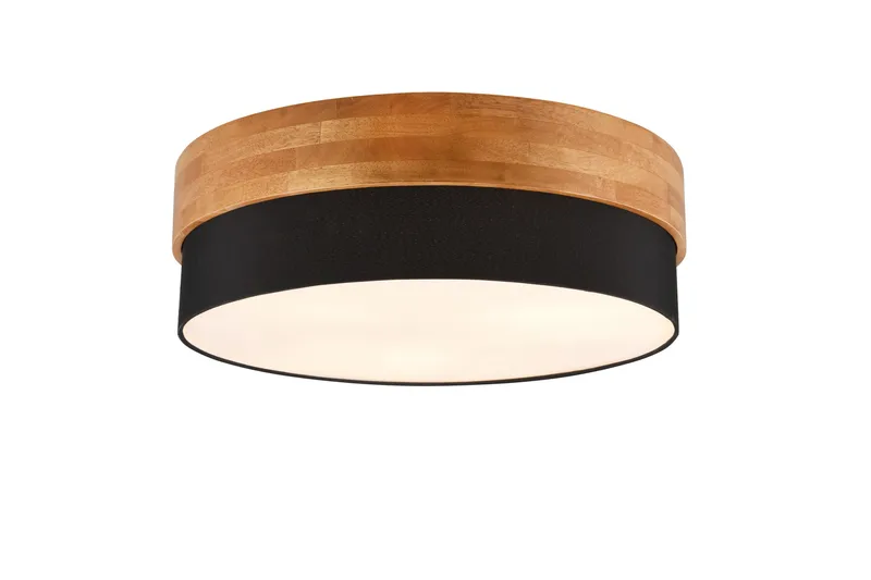 Seasons Taklampe 50 cm E14 Svart/Tre, undefined