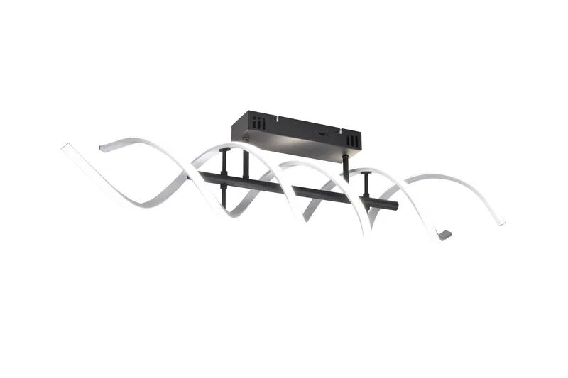 Sequence LED-Taklampe Børstet Aluminium/Matt Svart, Trio Lighting