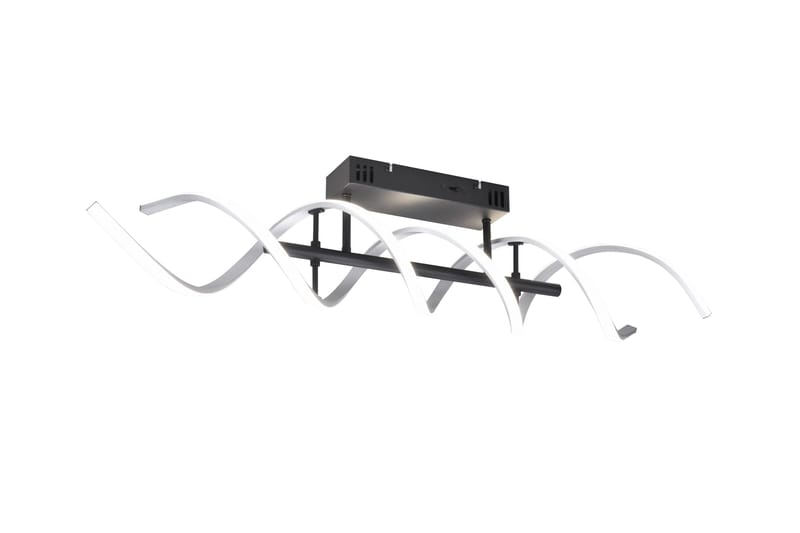 Sequence LED-Taklampe Børstet Aluminium/Matt Svart, Trio Lighting