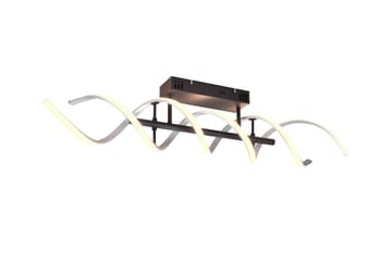 Sequence LED-Taklampe Børstet Aluminium/Matt Svart - Trio Lighting - Belysning - Innendørsbelysning & Lamper - Kjøkkenlampe - Taklampe kjøkken