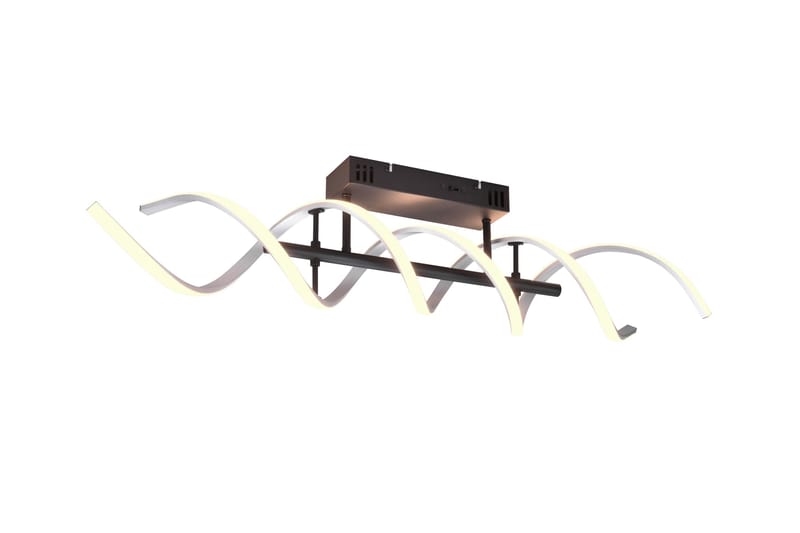 Sequence LED-Taklampe Børstet Aluminium/Matt Svart - Trio Lighting - Belysning - Innendørsbelysning & Lamper - Kjøkkenlampe - Taklampe kjøkken