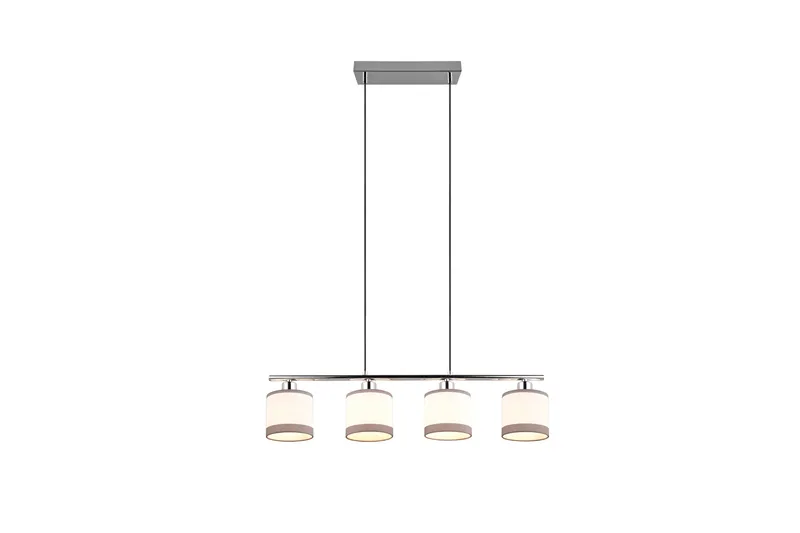 Trio Lighting Davos Taklampe 4L E14 Krom/Hvit - Belysning - Innendørsbelysning & Lamper - Kjøkkenlampe - Taklampe kjøkken
