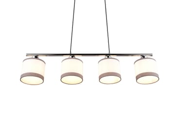 Trio Lighting Davos Taklampe 4L E14 Krom/Hvit - Belysning - Innendørsbelysning & Lamper - Kjøkkenlampe - Taklampe kjøkken