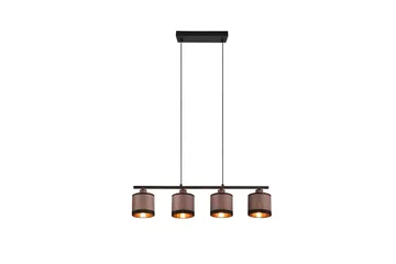 Trio Lighting Davos Taklampe 4L E14 matt svart/ greige - Belysning - Innendørsbelysning & Lamper - Kjøkkenlampe - Taklampe kjøkken