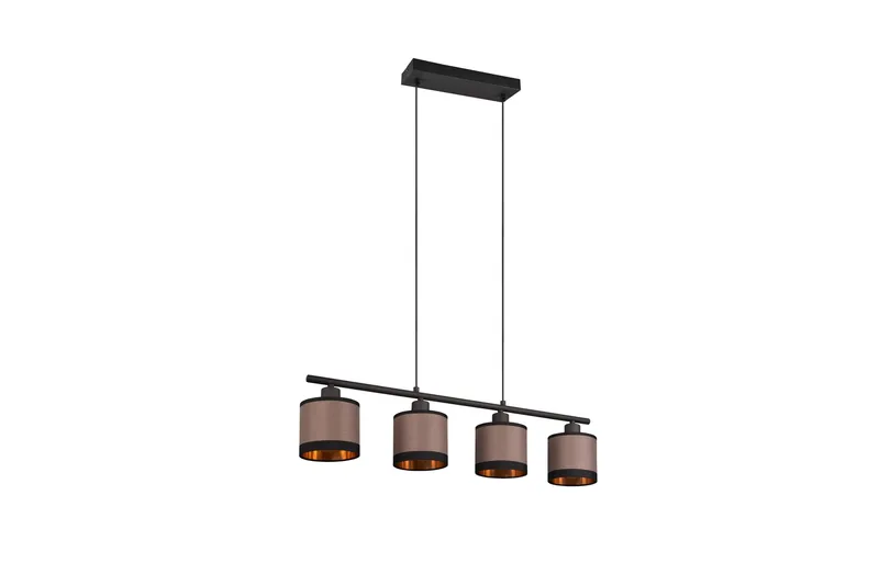 Trio Lighting Davos Taklampe 4L E14 matt svart/ greige - Belysning - Innendørsbelysning & Lamper - Kjøkkenlampe - Taklampe kjøkken
