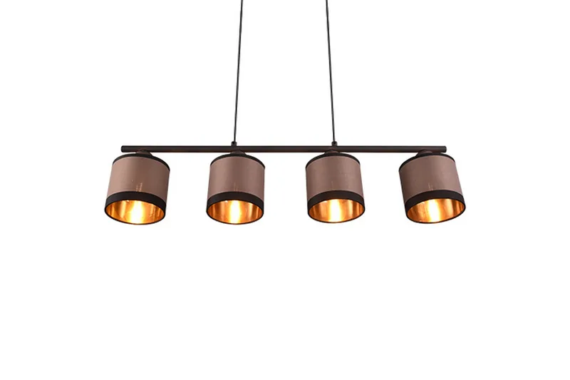 Trio Lighting Davos Taklampe 4L E14 matt svart/ greige - Belysning - Innendørsbelysning & Lamper - Kjøkkenlampe - Taklampe kjøkken