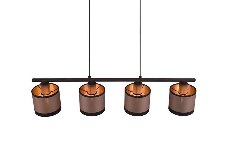 Trio Lighting Davos Taklampe 4L E14 matt svart/ greige - Belysning - Innendørsbelysning & Lamper - Kjøkkenlampe - Taklampe kjøkken