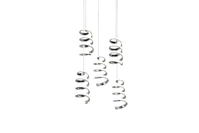 Trio Lighting Laola LED Taklampe 5L krom 4000K - Belysning - Innendørsbelysning & Lamper - Kjøkkenlampe - Taklampe kjøkken