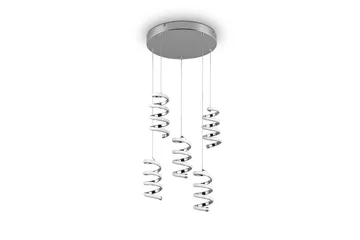 Trio Lighting Laola LED Taklampe 5L krom 4000K - Belysning - Innendørsbelysning & Lamper - Kjøkkenlampe - Taklampe kjøkken