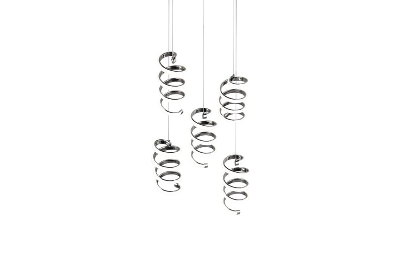 Trio Lighting Laola LED Taklampe 5L krom 4000K - Belysning - Innendørsbelysning & Lamper - Kjøkkenlampe - Taklampe kjøkken