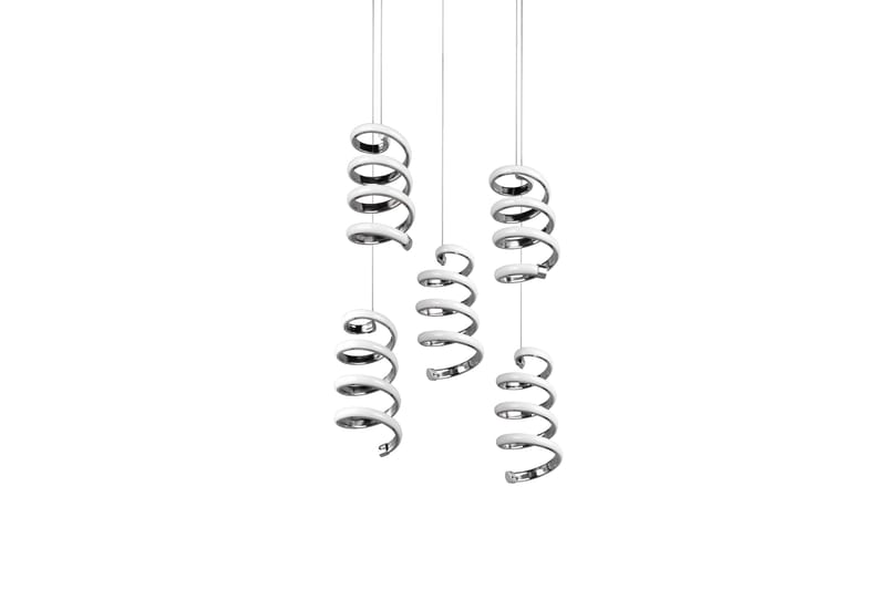 Trio Lighting Laola LED Taklampe 5L krom 4000K - Belysning - Innendørsbelysning & Lamper - Kjøkkenlampe - Taklampe kjøkken