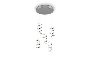 Trio Lighting Laola LED Taklampe 5L krom 4000K - Belysning - Innendørsbelysning & Lamper - Kjøkkenlampe - Taklampe kjøkken