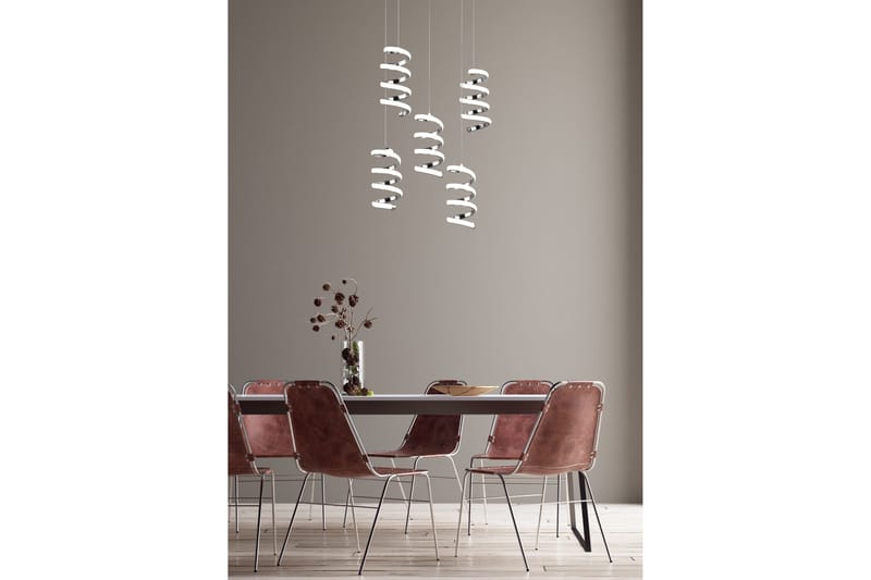 Trio Lighting Laola LED Taklampe 5L krom 4000K - Belysning - Innendørsbelysning & Lamper - Kjøkkenlampe - Taklampe kjøkken