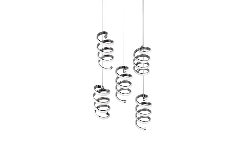 Trio Lighting Laola LED Taklampe 5L krom 4000K - Belysning - Innendørsbelysning & Lamper - Kjøkkenlampe - Taklampe kjøkken