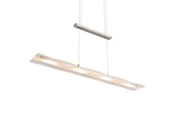 Trio Lighting Milos LED Taklampe Børstet Stål - Belysning - Innendørsbelysning & Lamper - Kjøkkenlampe - Taklampe kjøkken