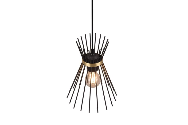 Trio Lighting Rod Taklampe 1L E27 svart/gull - Belysning - Innendørsbelysning & Lamper - Kjøkkenlampe - Taklampe kjøkken