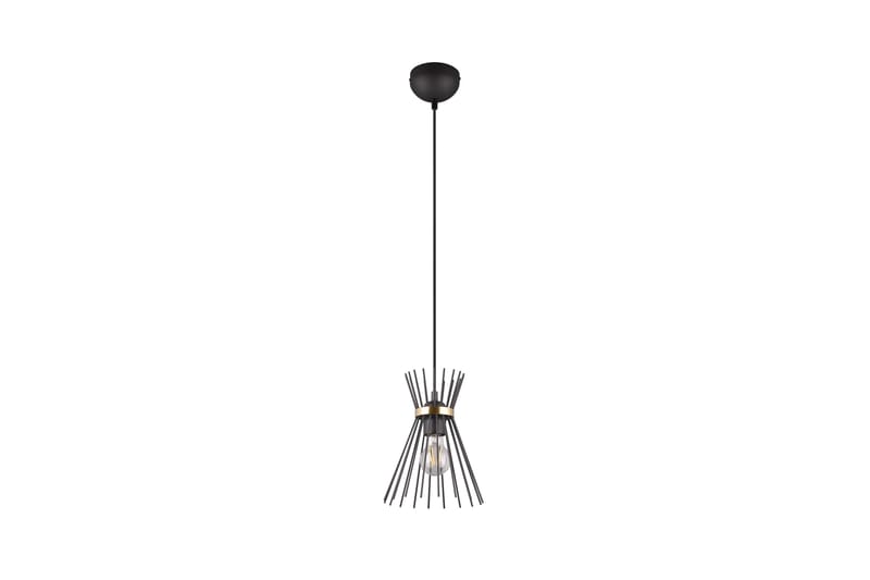 Trio Lighting Rod Taklampe 1L E27 svart/gull - Belysning - Innendørsbelysning & Lamper - Kjøkkenlampe - Taklampe kjøkken