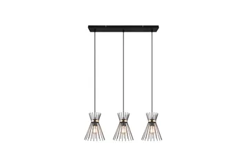 Trio Lighting Rod taklampe 3L E27 svart/gull - Belysning - Innendørsbelysning & Lamper - Kjøkkenlampe - Taklampe kjøkken