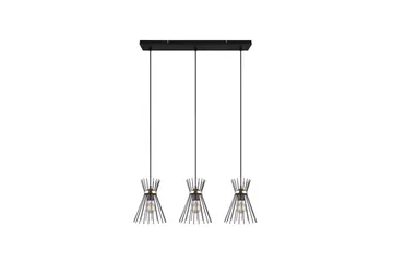 Trio Lighting Rod taklampe 3L E27 svart/gull - Belysning - Innendørsbelysning & Lamper - Kjøkkenlampe - Taklampe kjøkken