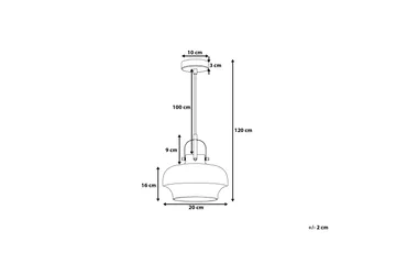 Wiltz Taklampe 20 cm - Grå - Belysning - Innendørsbelysning & Lamper - Kjøkkenlampe - Taklampe kjøkken
